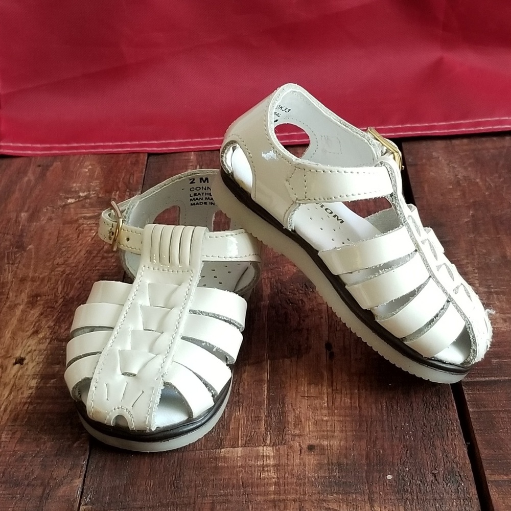 🚫SOLD🚫《Nordstrom 》Infant White sandals - Picture 1 of 6
